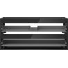 Mexen Box-A Badezimmerschrank-Korpus 100 cm, 2 Schubladen, schwarzer Glanz - 91AX0-1000-470-2-70