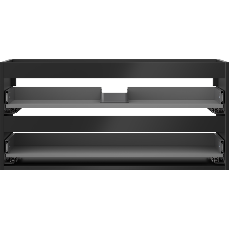 Mexen Box-A Unterschrankkorpus 100 cm, 2 Schubladen, schwarz matt - 91AX0-1000-470-2-71