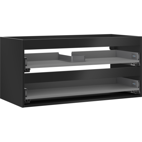 Mexen Box-A Unterschrankkorpus 100 cm, 2 Schubladen, schwarz matt - 91AX0-1000-470-2-71