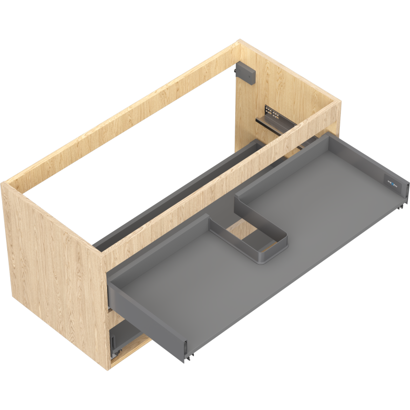 Mexen Box-A Unterschrankkorpus 100 cm, 2 Schubladen, Eiche - 91AX0-1000-470-2-81
