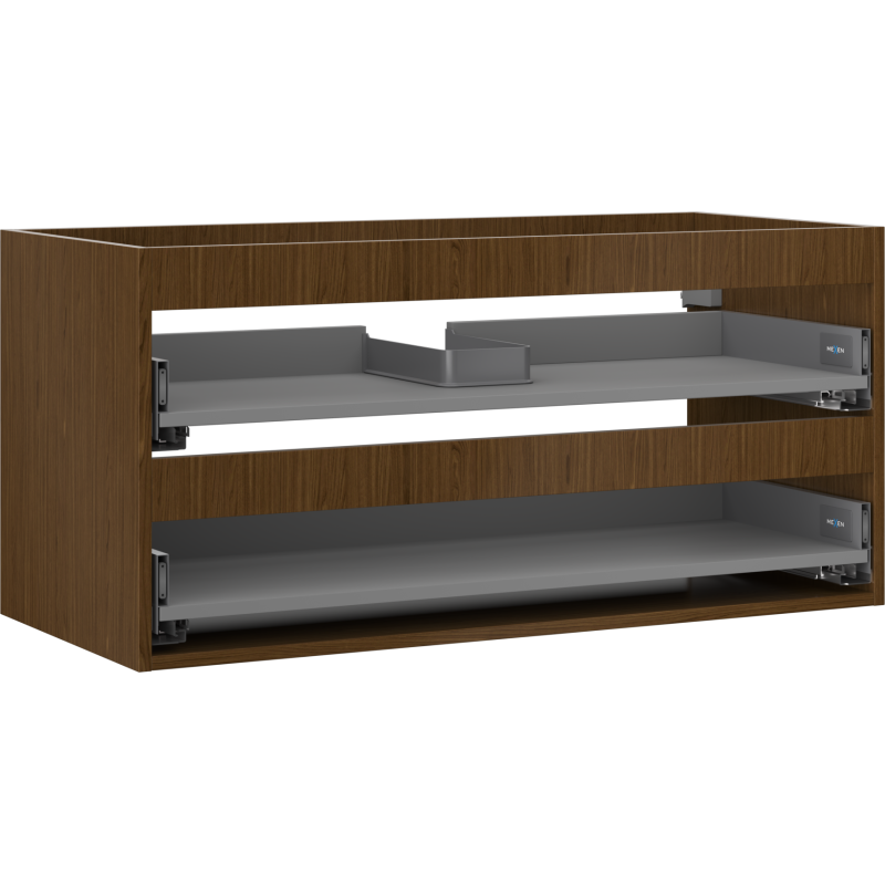 Mexen Box-A Unterschrankkorpus 100 cm, 2 Schubladen, Nussbaum - 91AX0-1000-470-2-86