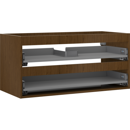 Mexen Box-A Unterschrankkorpus 100 cm, 2 Schubladen, Nussbaum - 91AX0-1000-470-2-86