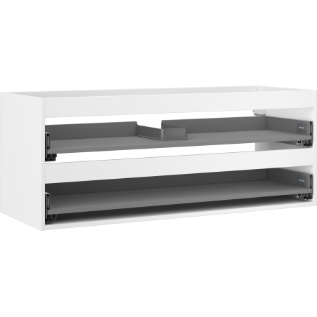 Mexen Box-A Korpus des Waschtischunterschranks 120 cm, 2 Schubladen, weiß matt - 91AX0-1200-470-2-01