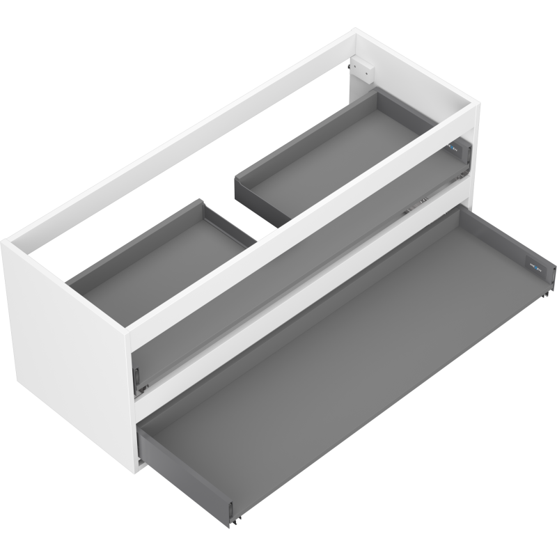Mexen Box-A Korpus des Waschtischunterschranks 120 cm, 2 Schubladen, weiß matt - 91AX0-1200-470-2-01