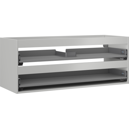 Mexen Box-A Unterschrank-Korpus 120 cm, 2 Schubladen, Grau Matt - 91AX0-1200-470-2-62