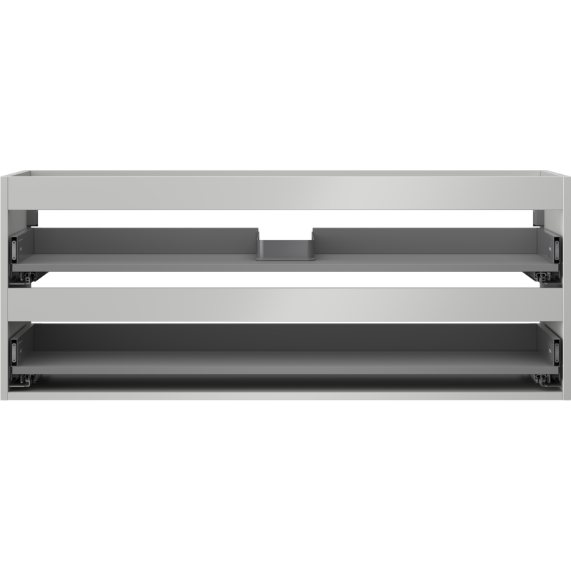 Mexen Box-A Unterschrank-Korpus 120 cm, 2 Schubladen, Grau Matt - 91AX0-1200-470-2-62