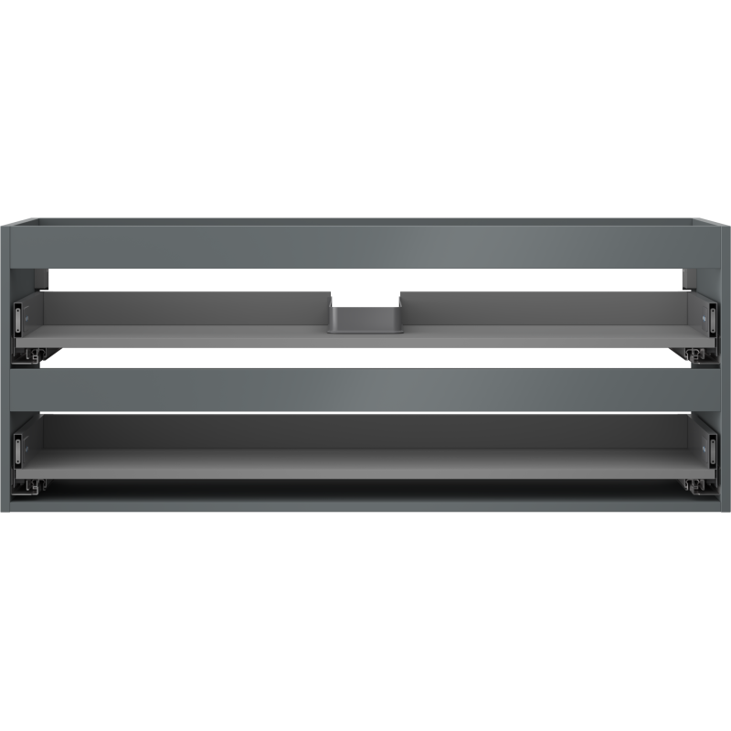 Mexen Box-A Korpus des Waschtischschranks 120 cm, 2 Schubladen, Graphit matt - 91AX0-1200-470-2-66