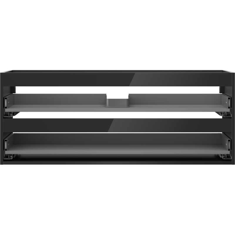 Mexen Box-A Unterschrankkorpus 120 cm, 2 Schubladen, schwarz glänzend - 91AX0-1200-470-2-70