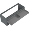 Mexen Box-A Korpus des Waschtischschranks 120 cm, 2 Schubladen, Graphit matt - 91AX0-1200-470-2-66