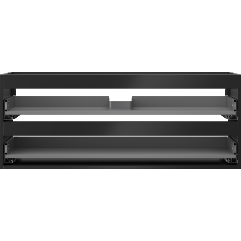 Mexen Box-A Korpus des Waschtischunterschranks 120 cm, 2 Schubladen, Schwarz Matt - 91AX0-1200-470-2-71