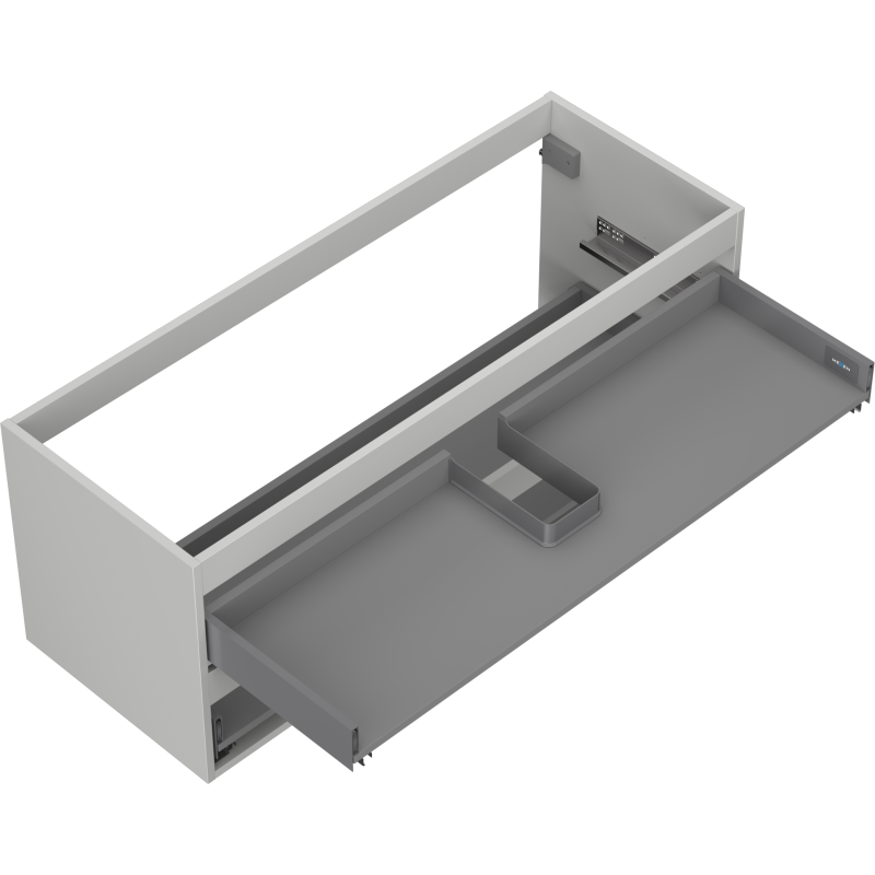 Mexen Box-A Unterschrank-Korpus 120 cm, 2 Schubladen, Grau Matt - 91AX0-1200-470-2-62