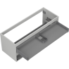 Mexen Box-A Unterschrank-Korpus 120 cm, 2 Schubladen, Grau Matt - 91AX0-1200-470-2-62