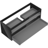 Mexen Box-A Unterschrankkorpus 120 cm, 2 Schubladen, schwarz glänzend - 91AX0-1200-470-2-70