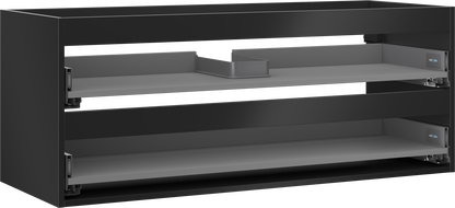Mexen Box-A Korpus des Waschtischunterschranks 120 cm, 2 Schubladen, Schwarz Matt - 91AX0-1200-470-2-71