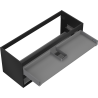 Mexen Box-A Korpus des Waschtischunterschranks 120 cm, 2 Schubladen, Schwarz Matt - 91AX0-1200-470-2-71
