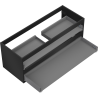 Mexen Box-A Korpus des Waschtischunterschranks 120 cm, 2 Schubladen, Schwarz Matt - 91AX0-1200-470-2-71