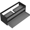Mexen Box-A Korpuskasten für Waschtischunterschrank 120 cm, 2 Schubladen, Schwarz matt - 91AX0-1200-470-2-71