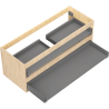 Mexen Box-A Korpus für Waschtischunterschrank 120 cm, 2 Schubladen, Eiche - 91AX0-1200-470-2-81