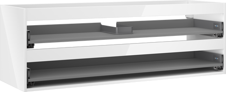 Mexen Box-A Korpus für Waschtischunterschrank 140 cm, 2 Schubladen, weiß glänzend - 91AX0-1400-470-2-00