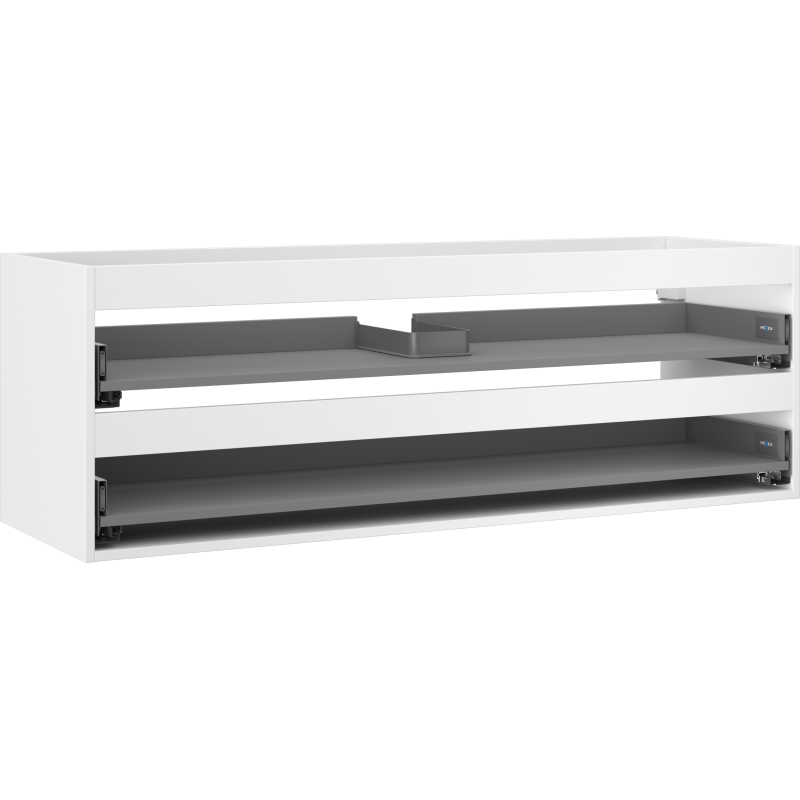 Mexen Box-A Korpus des Waschtischunterschranks 140 cm, 2 Schubladen, weiß matt - 91AX0-1400-470-2-01