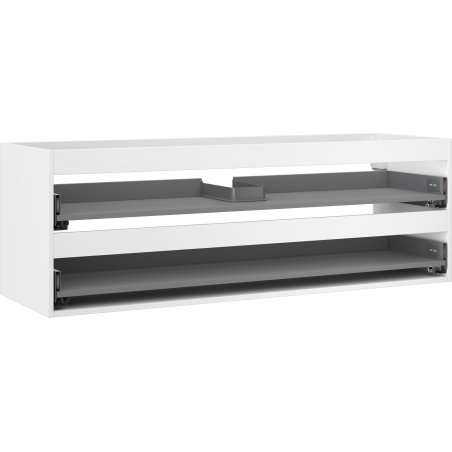 Mexen Box-A Korpus des Waschtischunterschranks 140 cm, 2 Schubladen, weiß matt - 91AX0-1400-470-2-01