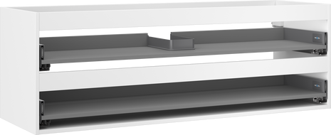 Mexen Box-A Korpus des Waschtischunterschranks 140 cm, 2 Schubladen, weiß matt - 91AX0-1400-470-2-01
