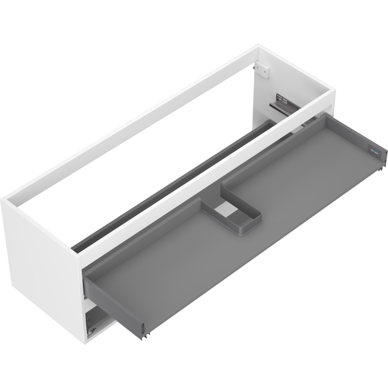 Mexen Box-A Korpus des Waschtischunterschranks 140 cm, 2 Schubladen, weiß matt - 91AX0-1400-470-2-01