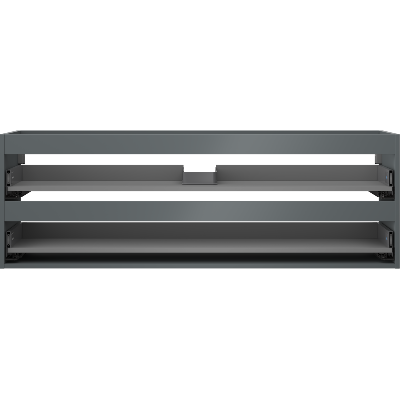 Mexen Box-A Korpus für Waschtischunterschrank 140 cm, 2 Schubladen, grafit matt - 91AX0-1400-470-2-66
