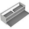 Mexen Box-A Unterschrank-Korpus 140 cm, 2 Schubladen, graues Matt - 91AX0-1400-470-2-62