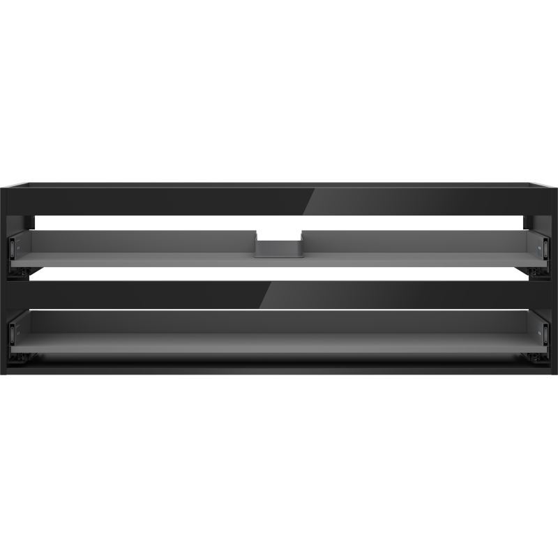 Mexen Box-A Schrankkörper für Waschtisch 140 cm, 2 Schubladen, schwarz glänzend - 91AX0-1400-470-2-70