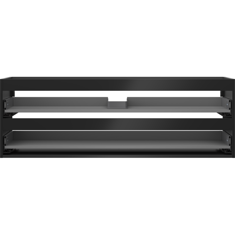 Mexen Box-A 140 cm Unterschrankkorpus, 2 Schubladen, schwarz matt - 91AX0-1400-470-2-71