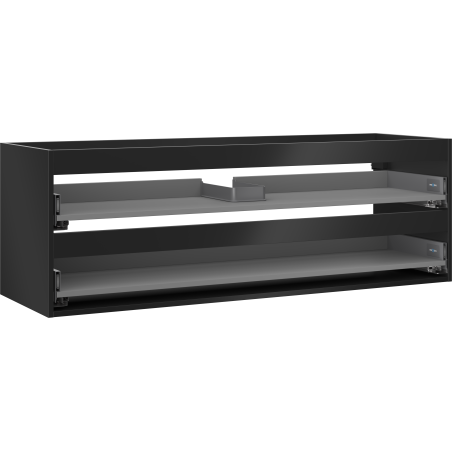 Mexen Box-A 140 cm Unterschrankkorpus, 2 Schubladen, schwarz matt - 91AX0-1400-470-2-71