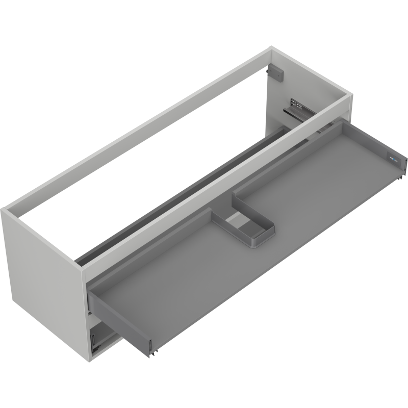 Mexen Box-A Unterschrank-Korpus 140 cm, 2 Schubladen, graues Matt - 91AX0-1400-470-2-62