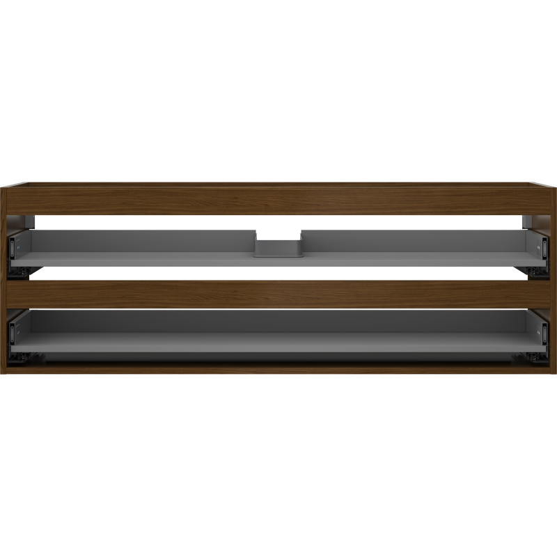 Mexen Box-A Waschtischunterschrank Korpus 140 cm, 2 Schubladen, Nussbaum - 91AX0-1400-470-2-86
