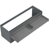 Mexen Box-A Korpus für Waschtischunterschrank 140 cm, 2 Schubladen, grafit matt - 91AX0-1400-470-2-66