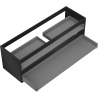 Mexen Box-A 140 cm Unterschrankkorpus, 2 Schubladen, schwarz matt - 91AX0-1400-470-2-71