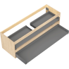 Mexen Box-A Korpus des Waschtischunterschranks 140 cm, 2 Schubladen, Eiche - 91AX0-1400-470-2-81