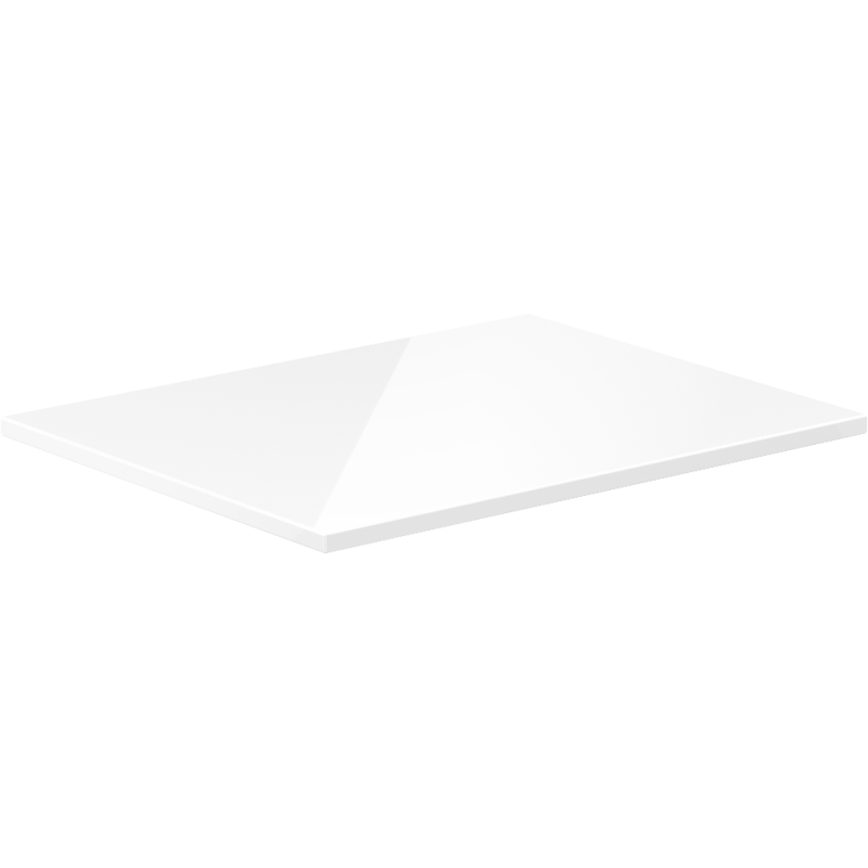 Mexen Uni Aufsatzwaschbeckenplatte 70 cm, weiß glänzend - 91AXX-0704-464-18-00