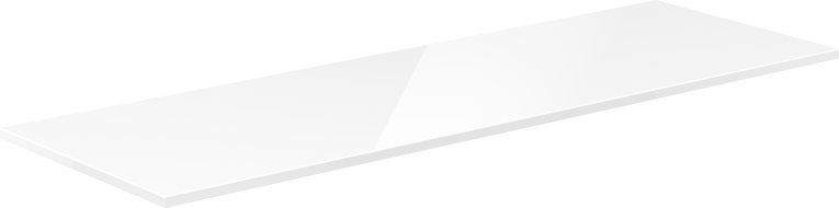 Mexen Uni Aufsatzplatte 140 cm, weiß glänzend - 91AXX-1404-464-18-00