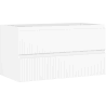 Mexen Rivel Badezimmerschrank 90 cm, 2 Schubladen, geriffelt, weiß matt - 91A20-09047-2-BFF01