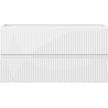Mexen Rivel Badezimmerschrank 90 cm, 2 Schubladen, geriffelt, weiß matt - 91A20-09047-2-BFF01