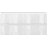 Mexen Rivel Badezimmerschrank 100 cm, 2 Schubladen, gerillt, weiß matt - 91A20-10047-2-BFF01