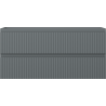 Mexen Rivel Badezimmerschrank unter Waschbecken 100 cm, 2 Schubladen, geriffelt, Graphit matt - 91A20-10047-2-BFF66