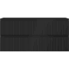 Mexen Rivel Badezimmerschrank für Waschtisch 100 cm, 2 Schubladen, geriffelt, schwarz matt - 91A20-10047-2-BFF71