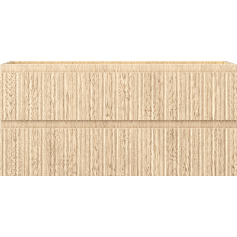 Mexen Rivel Badezimmer-Unterschrank 100 cm, 2 Schubladen, gerillt, Eiche - 91A20-10047-2-BFF81