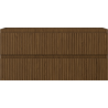 Mexen Rivel Badezimmer-Waschtischschrank 100 cm, 2 Schubladen, geriffelt, Nussbaum - 91A20-10047-2-BFF86
