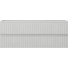 Mexen Rivel Badezimmerschrank für Waschtisch 120 cm, 2 Schubladen, geriffelt, grau matt - 91A20-12047-2-BFF62