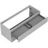 Mexen Rivel Badezimmerschrank für Waschtisch 120 cm, 2 Schubladen, geriffelt, grau matt - 91A20-12047-2-BFF62