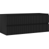 Mexen Rivel Badezimmerunterschrank 120 cm, 2 Schubladen, gerillt, schwarz matt - 91A20-12047-2-BFF71