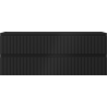 Mexen Rivel Badezimmerunterschrank 120 cm, 2 Schubladen, gerillt, schwarz matt - 91A20-12047-2-BFF71